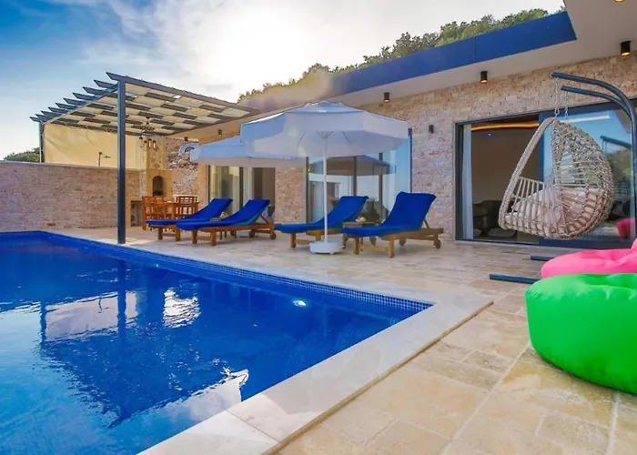 Islamlar Village 2 Bedroom - Heated Indoor Pool Villa Kalkan